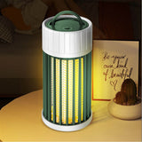 USB Rechargeable Electric Mosquito Killer Lamp Night Light Mosquito Zapper Trap-Green