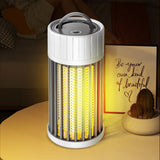 USB Rechargeable Electric Mosquito Killer Lamp Night Light Mosquito Zapper Trap-Grey