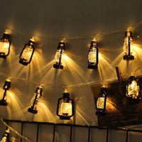 3M 20LED Retro Kerosene Lantern Fairy String Lights Battery Operated
