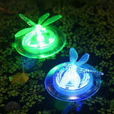 Dragonfly Floating Pool Lights Solar Powered Color-Changing LED Floating Night Lights Decorations 的副本