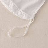 Diamond Shape Pintuck Duvet Cover White