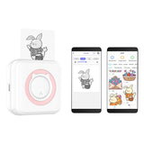 Portable Bluetooth Wireless Mini Printer Heat-Sensitive Print Maker Pink
