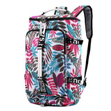 Large Capacity Flower Pattern Travel Duffle Bag Sport Gym Backpack Multicolour