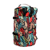 Large Capacity Flower Pattern Travel Duffle Bag Sport Gym Backpack Red