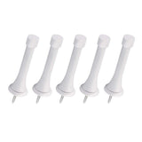5Pcs 3-1/8" Flexible Spring Door Stoppers with Rubber Bumper Tips White