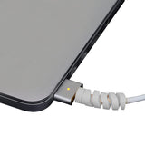 40 Pieces Cable Protector Spiral Phone Charge Cable Saver Grey