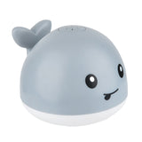 FancyGrab Baby Bath Toys for Kids Light Up Whale Bath Toys Sprinkler Bathtub Toys Grey