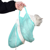 FancyGrab Pet Cat Bathing Bag Mesh Cloth Cat Grooming Bag Cat Washing Bags Pet Supplies Green