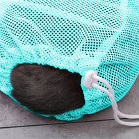 FancyGrab Pet Cat Bathing Bag Mesh Cloth Cat Grooming Bag Cat Washing Bags Pet Supplies Green