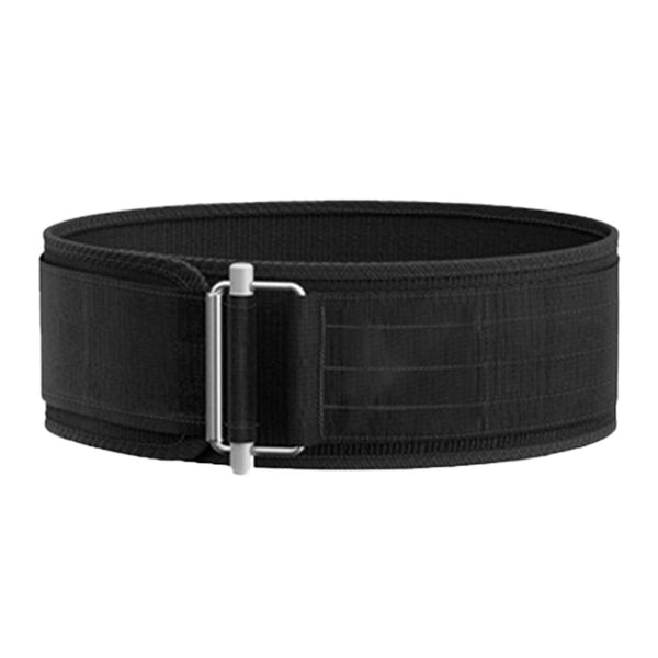 Self Locking Weight Lifting Belt Fitness Support Belt Training Belt Black