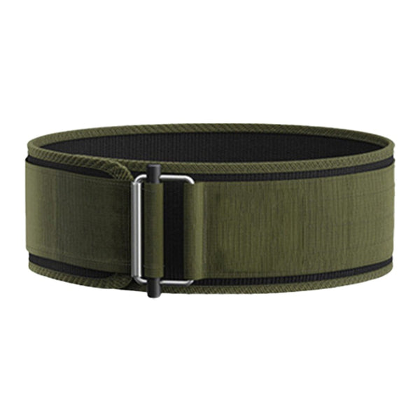Self Locking Weight Lifting Belt Fitness Support Belt Training Belt Green