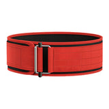 Self Locking Weight Lifting Belt Fitness Support Belt Training Belt Red