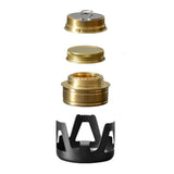 Portable Outdoor Mini Alcohol Stove Burner for Camping Hiking Black