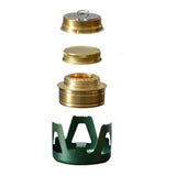 Portable Outdoor Mini Alcohol Stove Burner for Camping Hiking Green