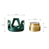 Portable Outdoor Mini Alcohol Stove Burner for Camping Hiking Green