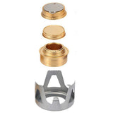 Portable Outdoor Mini Alcohol Stove Burner for Camping Hiking Grey