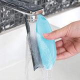 2Pcs Reusable Lint Catcher Pet Hair Remover Brush for Furniture Clothing Light Blue