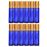 12Pcs 10ml Essential Oil Roller Bottles Roll-on Bottles Glass Bottles Blue