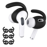 3 Pairs Anti Slip Covers for AirPods Pro Silicone Ear Hooks Earphone Covers Black