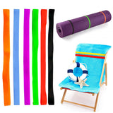 6 Colors Windproof Beach Chair Clips Bands Set Beach Chair Towel Strap Small