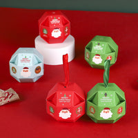 10X Christmas Candy Gift Boxes with Ribbon Cookie Dessert Packaging Bag