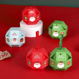 10X Christmas Candy Gift Boxes with Ribbon Cookie Dessert Packaging Bag