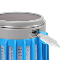 Solar Mosquito Killer Lamp USB Mosquito Camp Lamp Flashlight-Blue