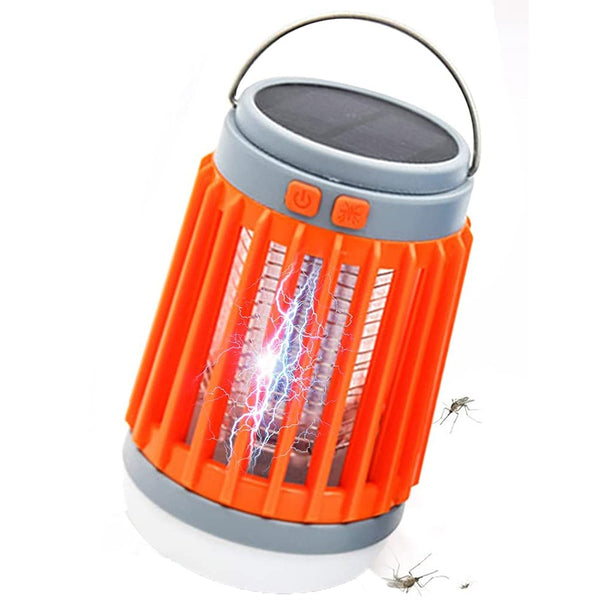Solar Mosquito Killer Lamp USB Mosquito Camp Lamp Flashlight-Orange