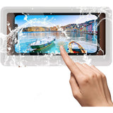 Waterproof Bathroom Shower Phone Storage Case White