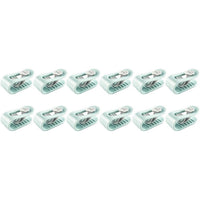 12Pcs Quilt Cover Gripper Without Needle Green