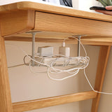 2Pcs Under Desk Organizer Cable Management Tray Adapter Cord Wire Holder White