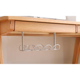 2Pcs Under Desk Organizer Cable Management Tray Adapter Cord Wire Holder Grey