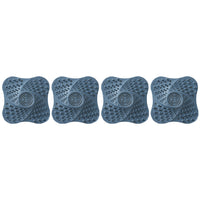 4Pcs Shower Silicone Hair Stopper with Suction Cup Blue
