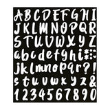 5 Sheets 360 Pcs Waterproof Oil-proof Self Adhesive Vinyl Letters Numbers Stickers White