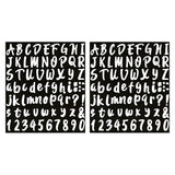 5 Sheets 360 Pcs Waterproof Oil-proof Self Adhesive Vinyl Letters Numbers Stickers White