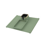 Silicone Sofa Arm Cup Holder Tray -Green