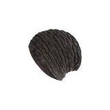 FancyGrab Unisex Fleece-Lined Knit Slouchy Beanie Hat Yellow