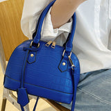 PU Leather Crossbody Bag for Women-Blue