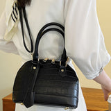 PU Leather Crossbody Bag for Women-Black