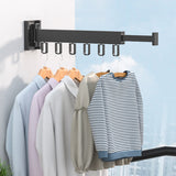 Wall Mount Folding Cloth Drying Rack-L