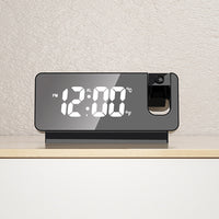 Digital Projection Alarm Clock Black