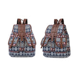 Geometric Canvas Backpacks Style 1