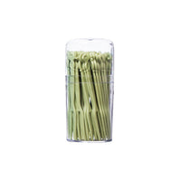 Set of 2 Pack Plastic Fruit Forks for Party and Picnic Pink and Green