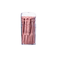 Set of 2 Pack Plastic Fruit Forks for Party and Picnic Pink and Green
