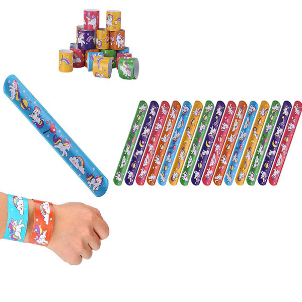 30Pcs Mixed Wrist Snap Slap Bands Bundle