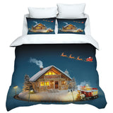Christmas 2pcs/3pcs Bedding Set Quilt Cover Pillowcases Set