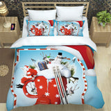 Christmas 2pcs/3pcs Bedding Set Quilt Cover Pillowcases Set