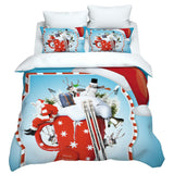 Christmas 2pcs/3pcs Bedding Set Quilt Cover Pillowcases Set