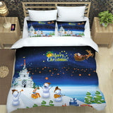 Christmas 2pcs/3pcs Bedding Set Quilt Cover Pillowcases Set
