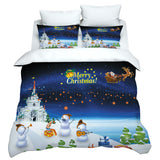Christmas 2pcs/3pcs Bedding Set Quilt Cover Pillowcases Set